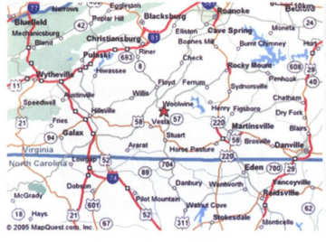 Virginia Fest Map 